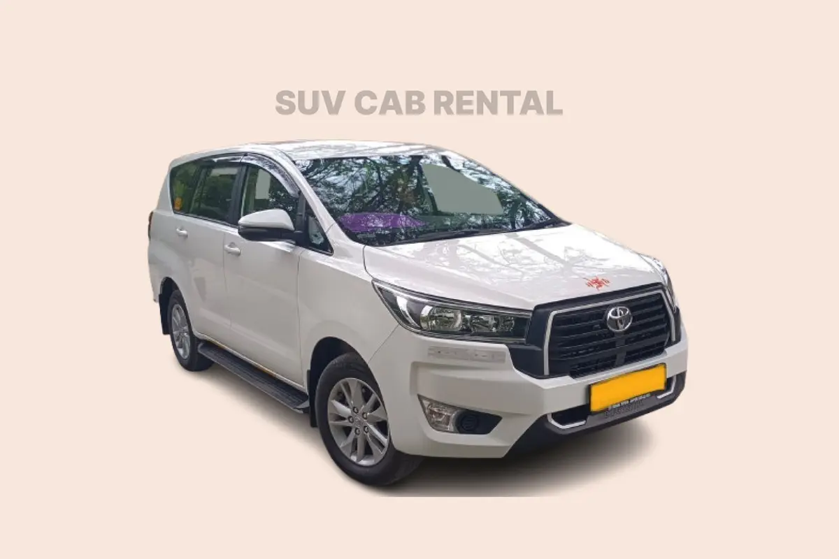 Toyota Innova Crysta SUV cab rental in Jaipur and Rajasthan outstation taxi service